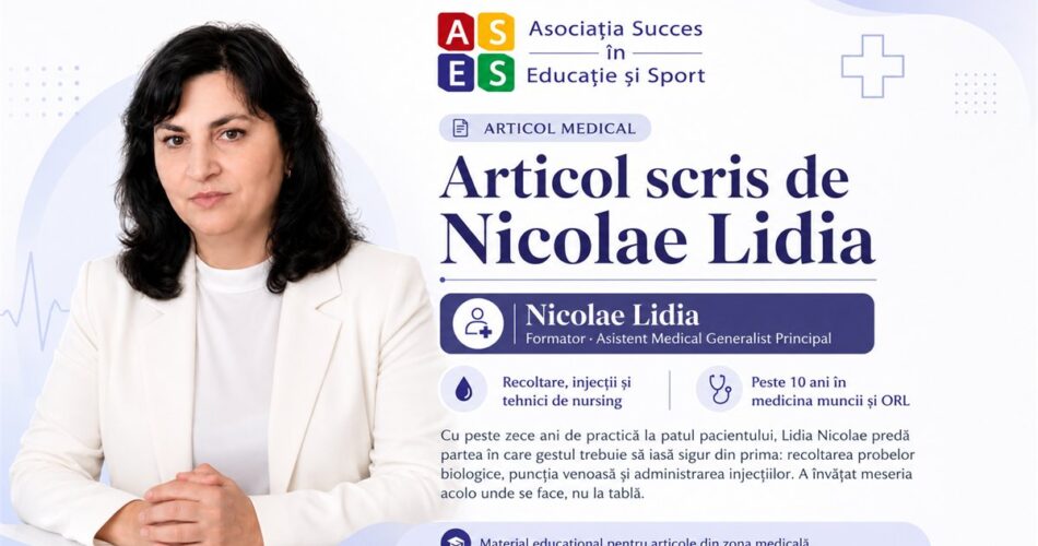 Nicolae Lidia, formator Asociatia Succes in Educatie si Sport, autor articol medical educational